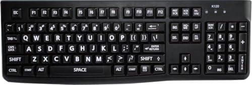 Pegatinas de teclado letras grandes en inglés US miniatura 3