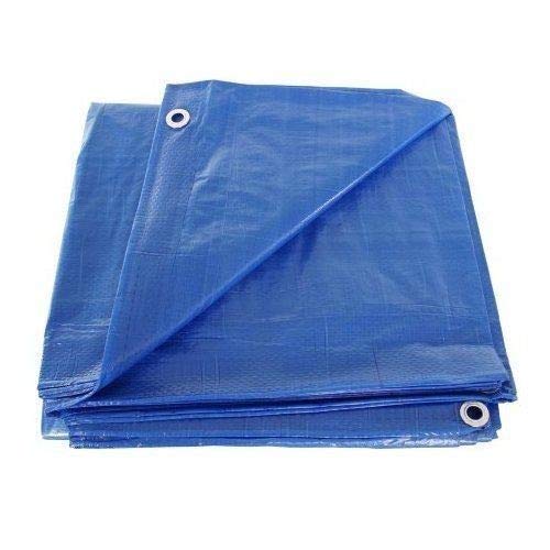 Hnfshop Blue Multi-Purpose Waterproof Poly Tarp Camping Tarpaulin, Size 4 x 6 ft