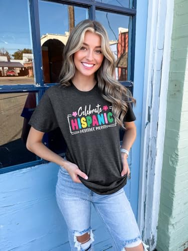 Hispanic Heritage Month Shirt Women Proud Latina Power Shirts Latino Countries Flags Gift Tee Tops3