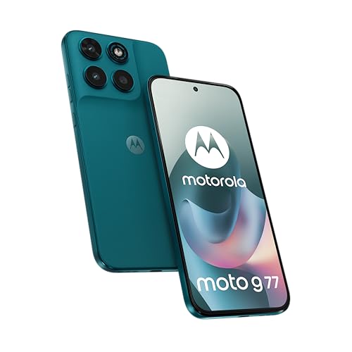 Motorola G77 8 256 5G, triplo sensore 108 MP, schermo 6,78" pOLED, batteria 5200 mAh, Pantone ShadedSpruce (Verde)