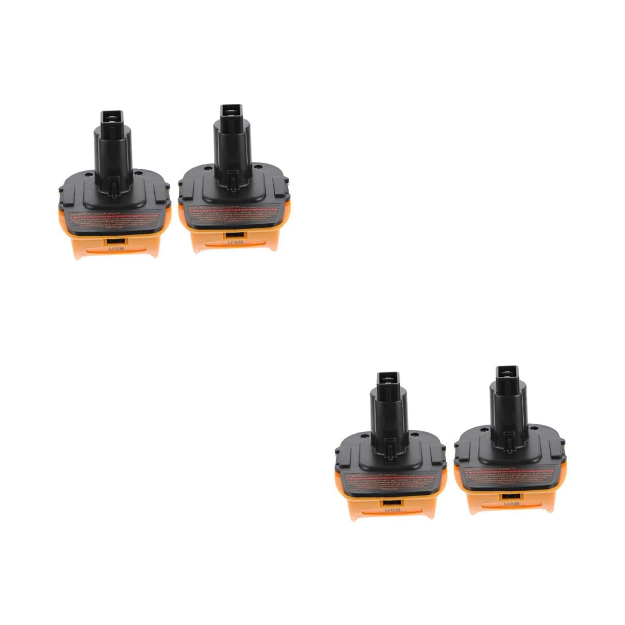 NUOBESTY 4 Set Adattatori Per Batteria Caricabatterie Per Auto Adattatore Per Caricabatterie Adattatori Alimentazione Doppia Batteria Ricambio Portatile Abs