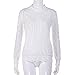 DEELIN Camisa Casual De Manga Larga De Cuello Redondo De Camisa De...