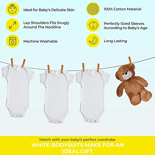 Spasilk Baby Cotton Short Sleeve Lap Shoulder Bodysuit4