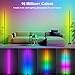 Miortior Corner Floor Lamp - Smart RGB LED Corner Lamp with App and Remote Control, 16 Million Colors & 68+ Scene, Music Sync, Timer Setting - Ideal for Living Rooms, Bedrooms, and Gaming Rooms