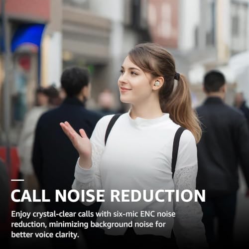 Image of TOZO NC9 Hybrid Active Noise Cancelling Wireless Earbuds, 60H, LED Display | 6 Mic ENC Clear Calls, Deep Bass Sound, IPX8, in Ear Bluetooth 5.3 Headphones,32 EQs via APP, Comfort Fit Ear Buds,