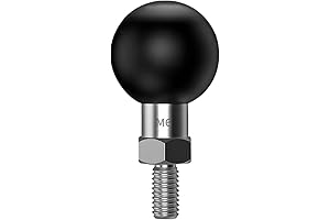 1 Inch Ball Mount Base with Threaded Bolt M6x1mm Compatible with RAM...