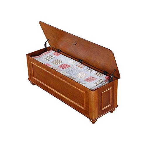 American Furniture Classics 540 Wood Lockable Hope Chest with Gun Concealment and Accessory Tray, 5 Gun, Brown, 1 Chest