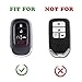 TANDRIVE Key Fob Cover for (5 Buttons) Honda 2026 2025-2022 Civic Accord CR-V HR-V Pilot and 2026 Passport, Silicone, 2-Pack, Black