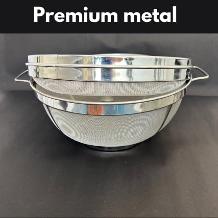 Image of Febzona Fruit basket with lid net cover stainless steel fruit vegitable storage basket for dining table kitchen home (XL)