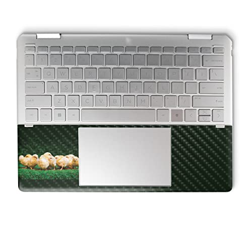 Image of MightySkins Carbon Fiber Skin Compatible with HP Spectre x360 14 inch (2022) Full Wrap Kit - Group of Chicks | Protective, Durable Textured Carbon Fiber Finish | Easy to Apply | Made in The USA