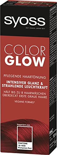 Foto von SYOSS COLORGLOW inspiriert von PANTONE Pflegende Haartönung 18-1658 Pompeian Red Semi-permanente Coloration Stufe 1, 3er Pack (3x 100 ml)