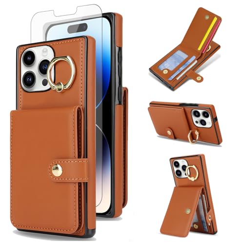 Coque iPhone 14 Pro Asuwish étui portefeuille protection RFID