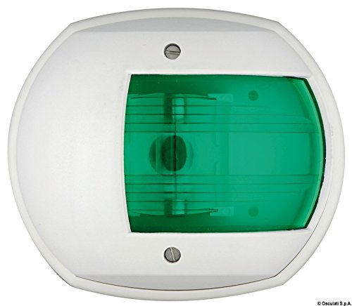 Feu de navigation bateau blanc Osculati Maxi 20 signalisation verte 12V