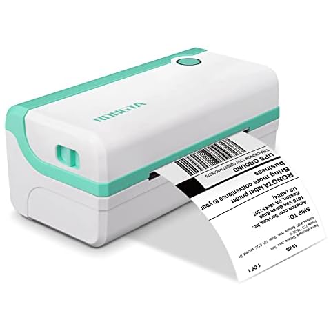 Rongta Label Printer,Thermal Shipping Label Printer,4x6 Shipping Label Printer for Small Business, Compatible with Windows & Mac OS(RP420 Green) Cover