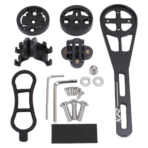 SALALIS Soporte Frontal para Ordenador de Bicicleta, Ajuste Multiángulo, Aleación de Aluminio para Bicicleta de Carretera, Fácil Instalación, 1 Unidad