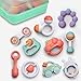 GizmoVine Sonajeros Bebe ,10 Piezas Juguetes Sensoriales para Bebé recién con Caja de Almacenamiento Adecuado para BebéS De 3, 6, 8,9 Meses Sin Desarrollo Temprano