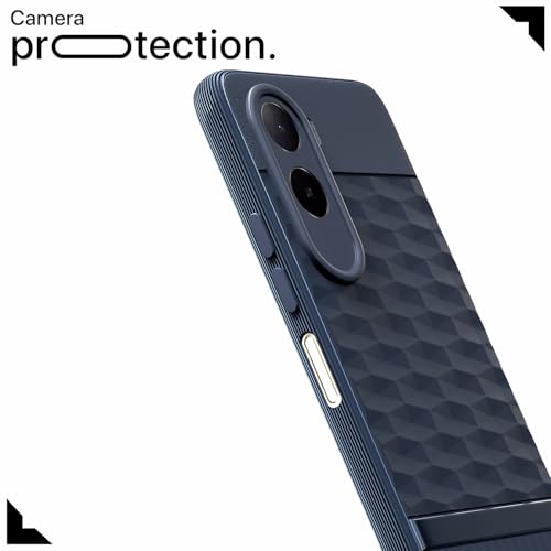 Image of Outlouders Back Cover for Mi Redmi A7 Pro /Poco C85x 5G | Full Camera Protection | TPU Soft Flexible Shockproof Bumper Case (Blue)