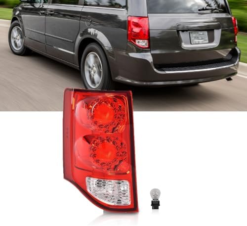 Right Passenger Side Tail Light Assembly For 2011-2020 Dodge Grand Caravan | LED Brake/Turn Signal, Replaces 5182534AF