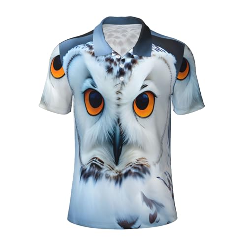 Chemise athlétique homme yeux de hibou enneigé au tissu ultra respirant