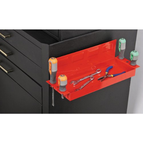 US General 69319 Magnetic Hanging Tray with 4 Screwdriver Holder, 7 lbs. Weight Capacity