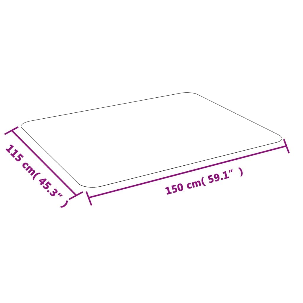 vidaXL Bodenschutzmatte für Laminat oder Teppich 150x115 cm PVC
