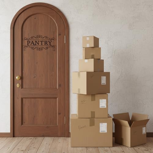 3 Vinilos adhesivos para puertas de despensa, lavandería y baño miniatura 4