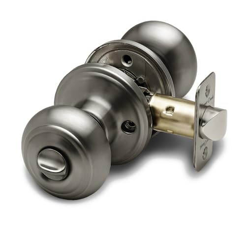 Copper Creek CK2030AN Colonial Privacy Door Knob, Antique Nickel