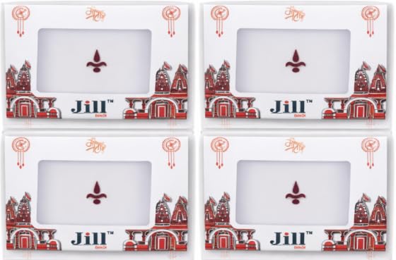 Pmw - Classic Plain Kalyanam Tilak Bindi - Pack of 4 - Random Model-image-11