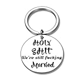 Anniversary for Him Her Gifts Couple Funny Keychain Wedding Gifts for Wife Parents 5th 10th 20th Anniversary Gag Gifts for Men Women Partner Memorable Valentine Day Birthday Present for Hubby Wifey