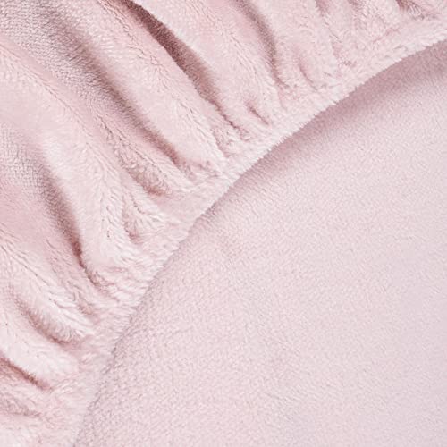 Lençol de Plush Bbc Têxtil 190 g/m² (Solteiro, Pink)
