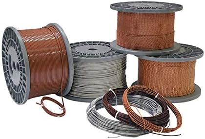 Solid thermocouple Wire, Type J, 20 AWG, Fiberglass, Brown Insulating Jacket w/Black Tracer