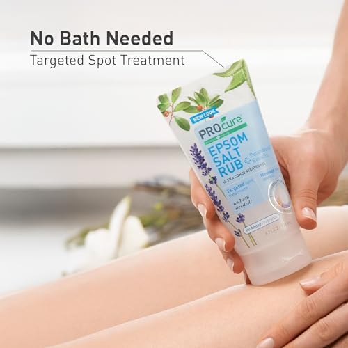 Image of PROcure Epsom Salt Rub Gel - Concentrated Aloe Vera & Essential Oils, 3pk