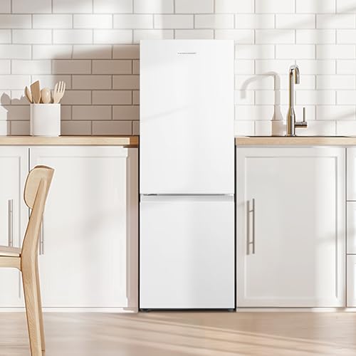 Fridgemaster MC50175A 50cm Freestanding 60/40 Fridge Freezer - 175-litre capacity with Crisper box - Reversible Door - LED Lighting- 4 Star Freezer Rating - White - E Rated - Image 11