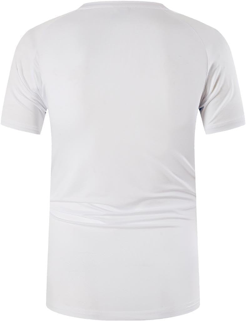 jeansian Men's Sport Quick Dry Fit Short Sleeves Tshirt T-Shirt Shiirt Tees Tops Tennis Golf Bowling LSL1059 - Image 3