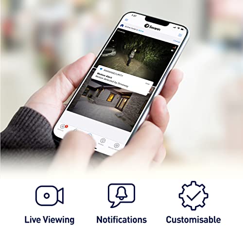 Swann Home Dvr Security Camera System With 1Tb Hdd, 8 Channel 6 Camera, 1080P Video, Indoor Or Outdoor Wired Surveillance Cctv, Color Night Vision, Heat Motion Detection, Led Lights, 845806 #TOP1