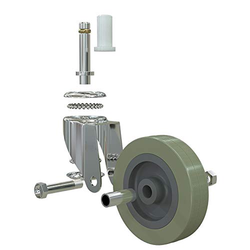 Roulettes pivotantes 100mm ultra fluides pour meuble lourd
