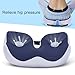 TOLUON Seat Cushion for Tailbone Pain Relief, Memory Foam Seat Cushion Hemorrhoid Pillow, Cushion lab, Sciatica Pain Relief Pillow, Orthopedic Seat Cushion, Ergonomic Coccyx Seat Cushion Black