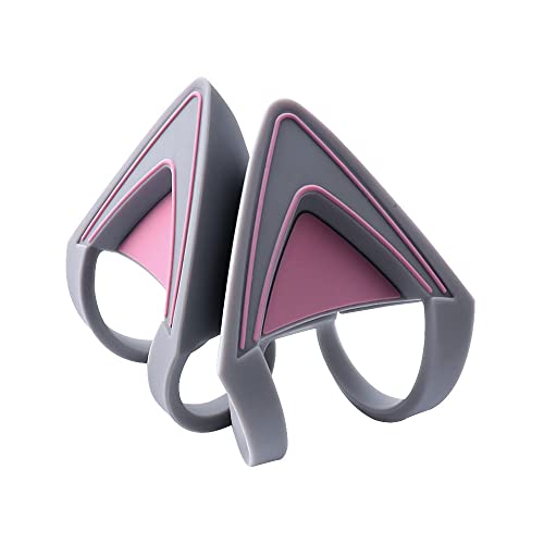 HUYUN Écouteurs en silicone avec oreilles de chat - Accessoire amovible - Compatible avec les casques argentés, gris et blanc mercure – vue 5