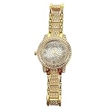 Holibanna Montre Bracelet Décontractée pour Homme Chiffres Romains Diamants Tendance pour Hommes Daffaires Soldes