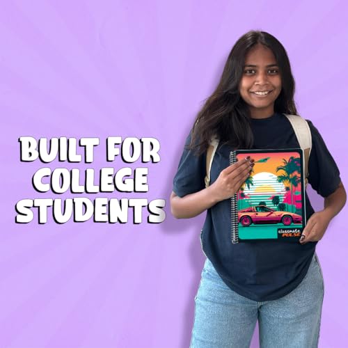 Classmate Pulse Single Subject Spiral Notebook-Pack Of 1|Single Line|200 Pages|24.0Cm X 18.0Cm|Attractive Cover Designs|Soft Cover|Notebooks For College Students(Cover May Vary As Per Availability) (Image - 5)