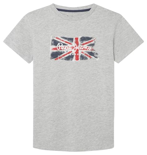Pepe Jeans Clag Jr Camiseta, Gris (Marl Grey), 16 años para Niños