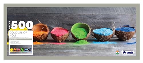 Frank Colours of Holi Panorama Jigsaw Puzzle (500 Pieces) for Adults and Kid Above 10+ Years- Fun & Challenging Brain Booster Games - for Focus and Memory - 34601 (B0BRY7XKH7) Amazon Price History, Amazon Price Tracker
