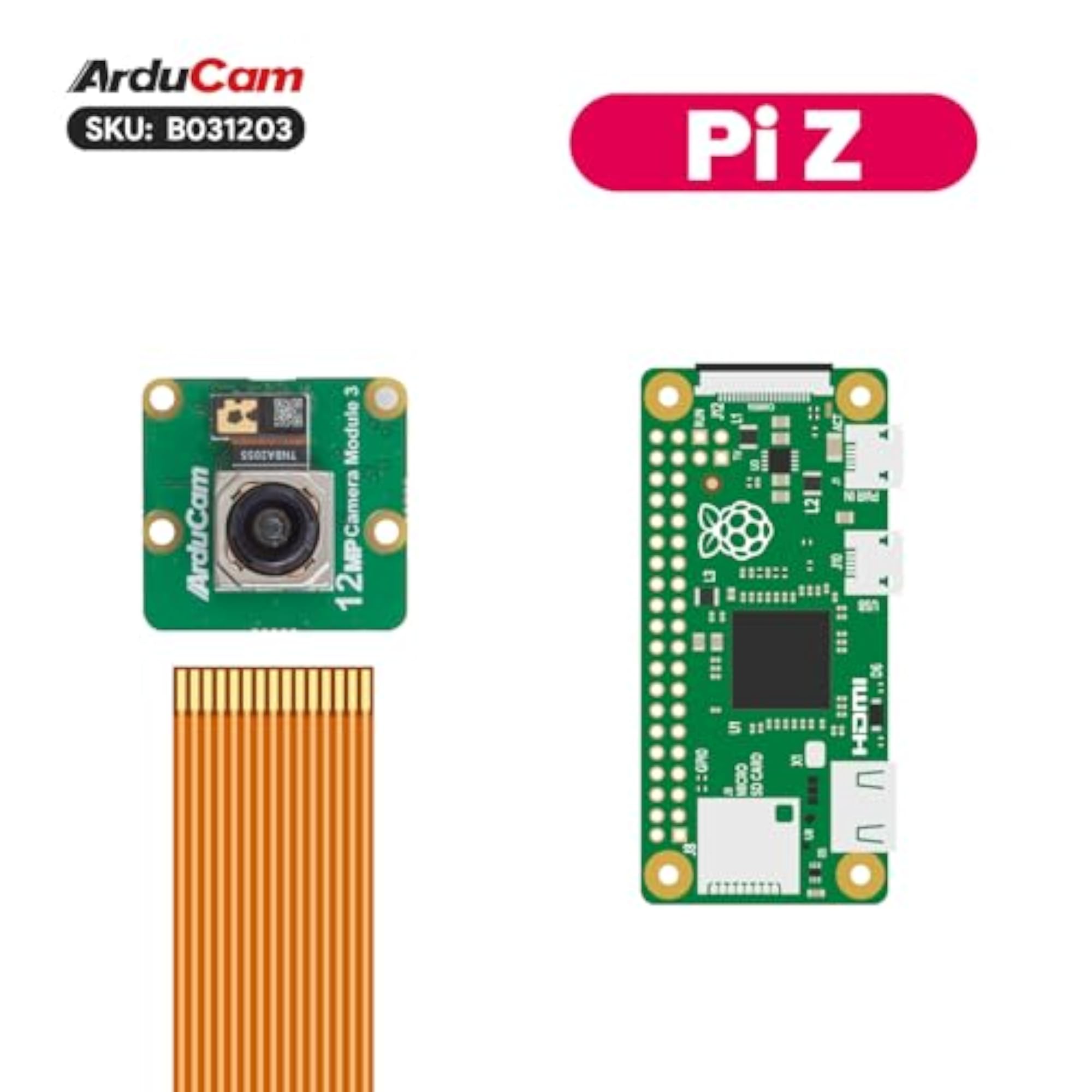 Raspberry Pi Camera Module 3, 12MP IMX708 Wide Angle