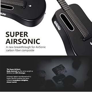 LAVA ME 2 Guitare en fibre de carbone avec effets 36 Inch Guitare de voyage électrique acoustique avec housse and… - Les Beatles, Paul McCartney, John Lennon, RIngo Starr, George Harrison LAVA ME 2 Guitare en fibre de carbone avec effets 36 Inch Guitare de voyage électrique acoustique avec housse and… – Image 5