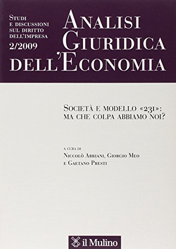 Analisi giuridica dell'economia (2009) Analisi giuridica dell'economia (2009)