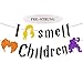 I Smell Children Halloween Banner, Black Glitter Halloween Party Decorations, Hocus Pocus Decorations, I Smell Children Decorations, Halloween Decorations for Home Fireplace Mantel Office