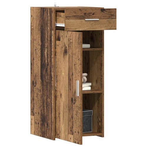 vidaXL Armoire de Rangement avec tiroir Bois Ancien 40 x 42,5 x 93 cm, Cabinet de Rangement rectangulaire Moderne, Espace généreux, Organisation Efficace...