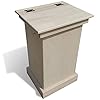 Peaceful Classics Wood Garbage Bin Cabinet - Wooden Trash Can w/Hidden Design, Stylish Kitchen Garbage Can, Amish Made Cabinet Hidden Trash Can, Handmade Waste Bin Cabinet Storage (Unfinished)
