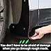 4Pcs Car Mud Flaps Universal Fit Fender Splash Guards No Collision Rubber Mud Flaps for Car SUV