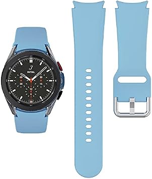 Amazon.com: Correa de reloj de 0.787 in para Samsung Galaxy Watch 4 Classic  1.811 in 1.654 in pulsera deportiva de silicona Galaxy Watch 4 1.732 in  1.575 in (reloj 4 clásico 1.811 in, azul claro) : Electrónica